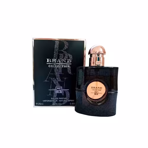 عطر ادکلن زنانه بلک اوپیوم نویت بلانچ برند کالکشن کد 075 (Black Opium Nuit Blanche) حجم 25 میل