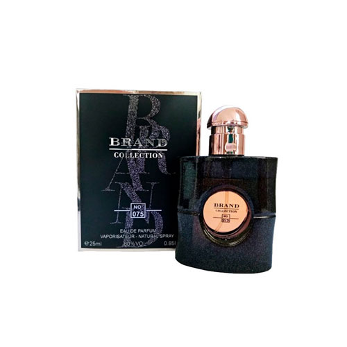 عطر ادکلن زنانه بلک اوپیوم نویت بلانچ برند کالکشن کد 075 (Black Opium Nuit Blanche) حجم 25 میل