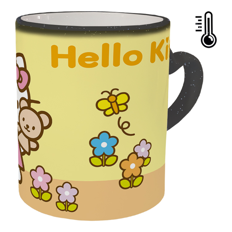 ماگ حرارتی مدل دسته قلبی اکلیلی طرح کیتی کد 36