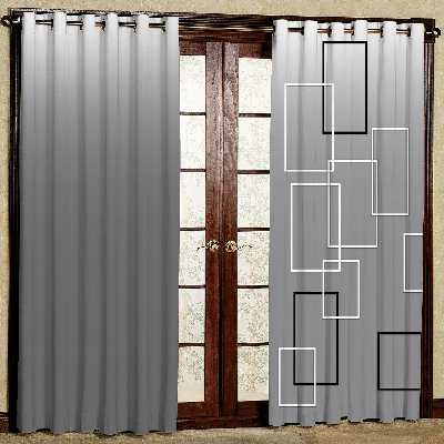 پرده مدل طرح دار هازان پانچی کد 4266a سایز 140x200  سانتی متر