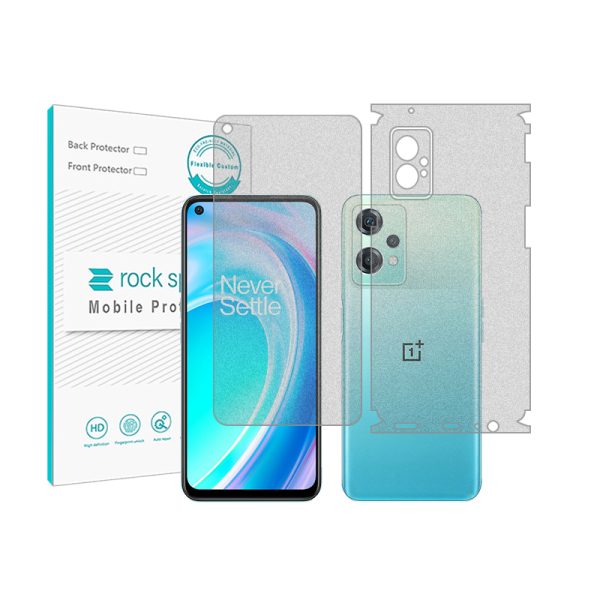 گلس صفحه نمایش و پشت گوشی وان پلاس Nord CE 2 Lite 5G مدل نانو هیدروژل مات برند راک اسپیس کدss