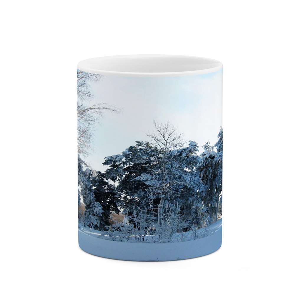 ماگ کاکتی طرح منظره برفی مدل mgs14944