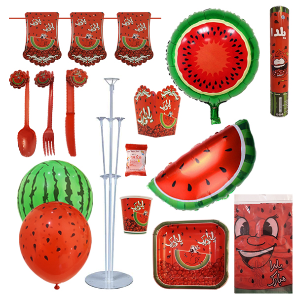 مجموعه 146 عددی تم پذیرایی طرح شب یلدا