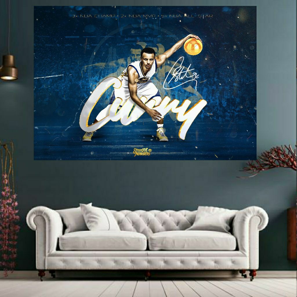 تابلو بوم طرح ستاره بسکتبال جهان مدل استفن کری کد SDB3919