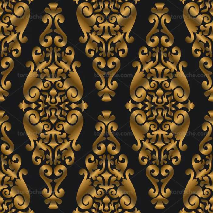 وکتور پترن لوکس طلایی رنگ | گرافیک با طعم تربچه