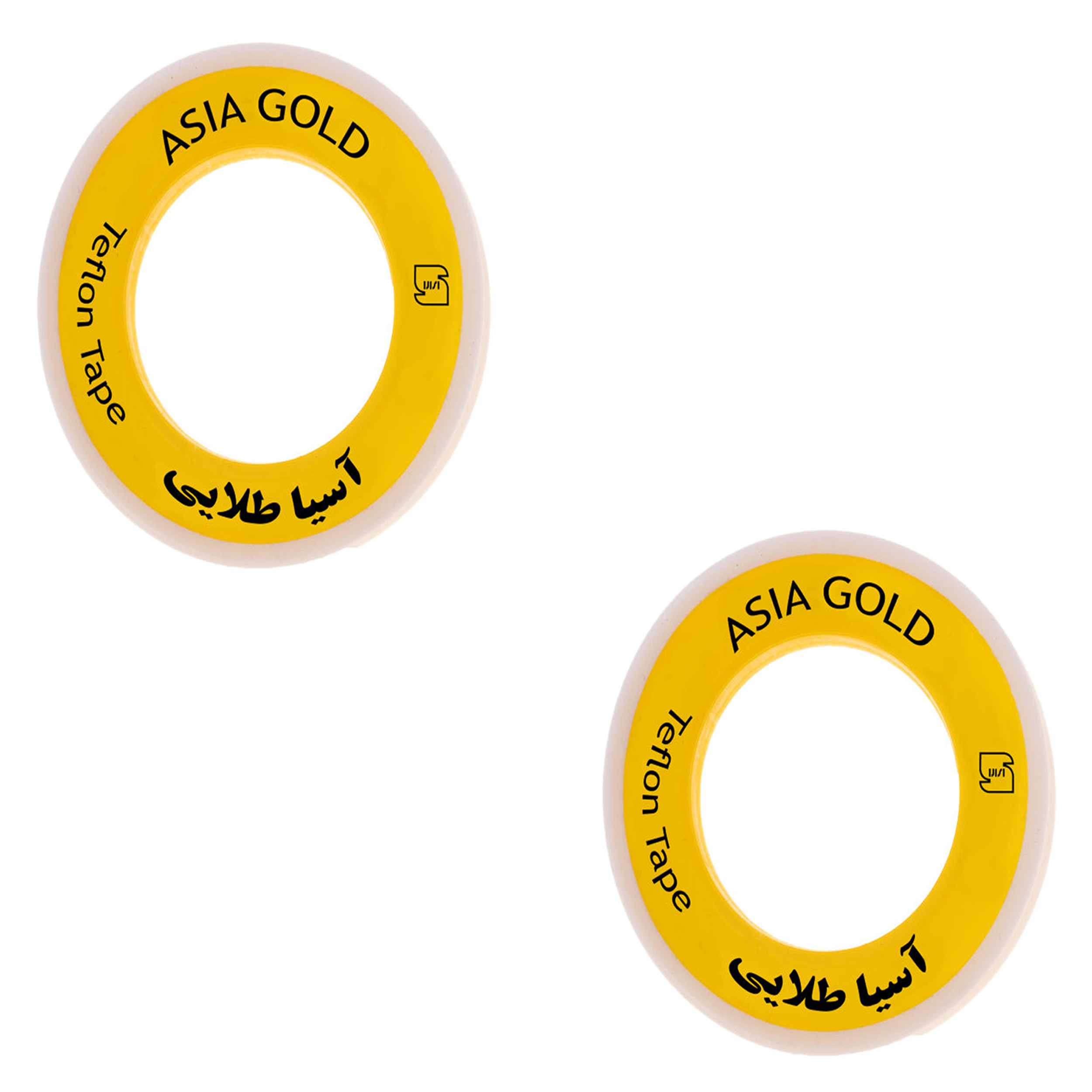 نوار تفلون آسیا طلایی مدل Asia-2 مجموعه دو عددی 