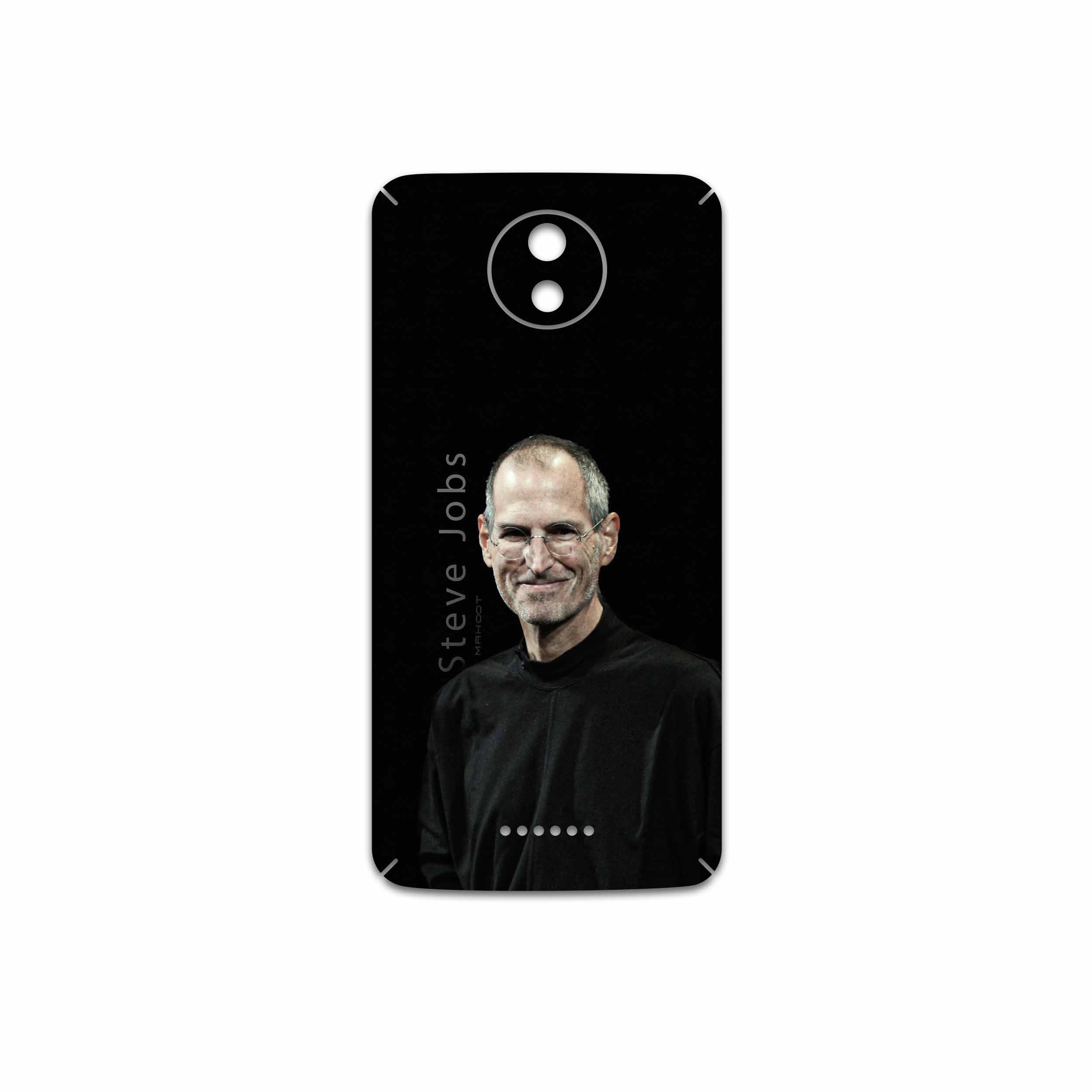 برچسب پوششی ماهوت مدل Steve Jobs مناسب برای گوشی موبایل موتورولا Moto C Plus