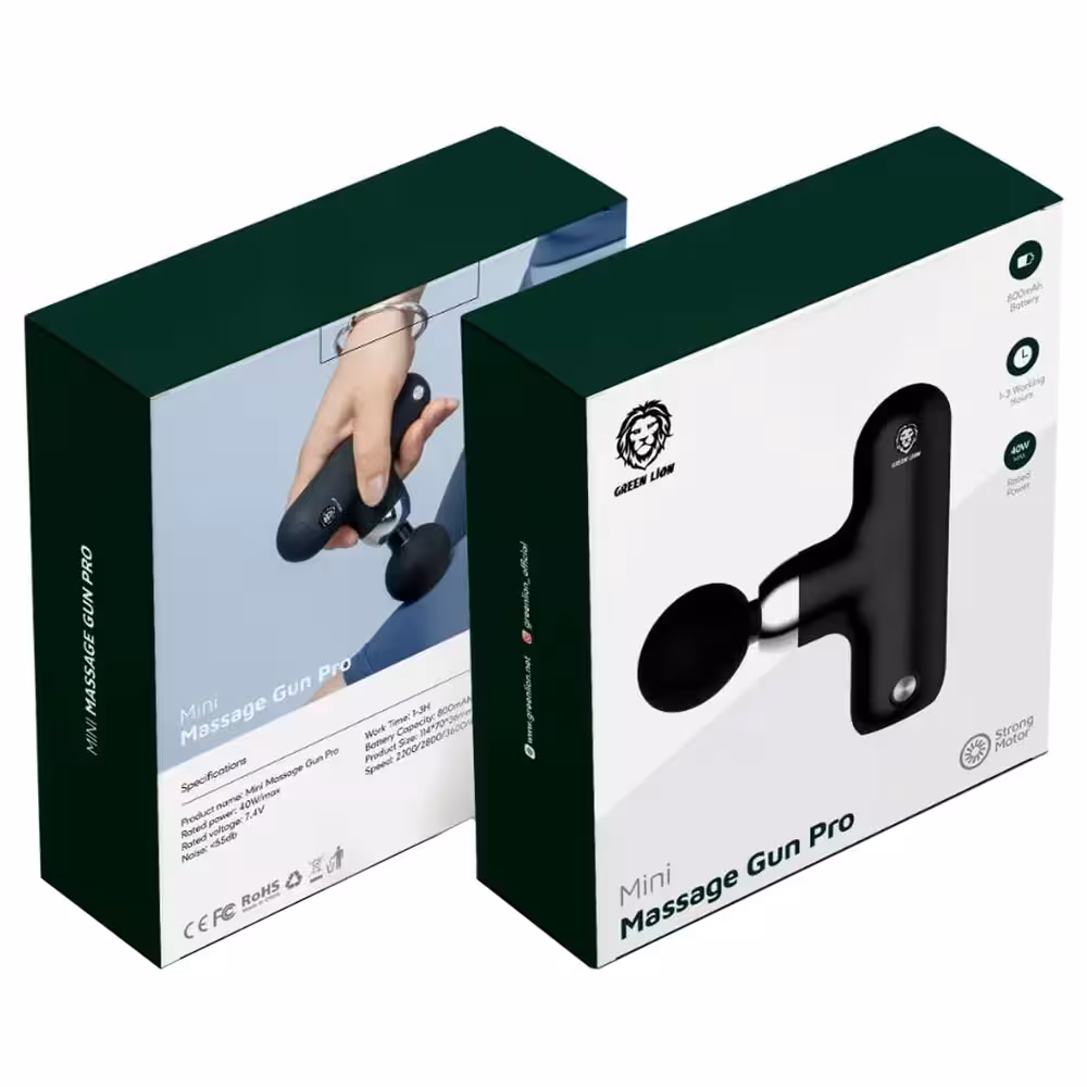 ماساژور شارژی تفنگی گرین لاین Mini Massage Gun Pro مدل GNMIMGUNPBK