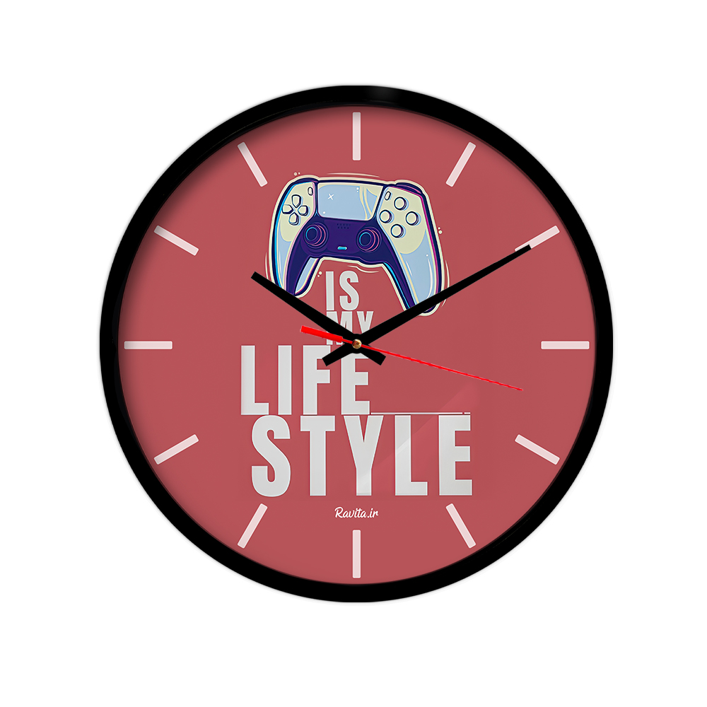 ساعت‌ دیواری رومیزی راویتا طرح دسته بازی کد 3469