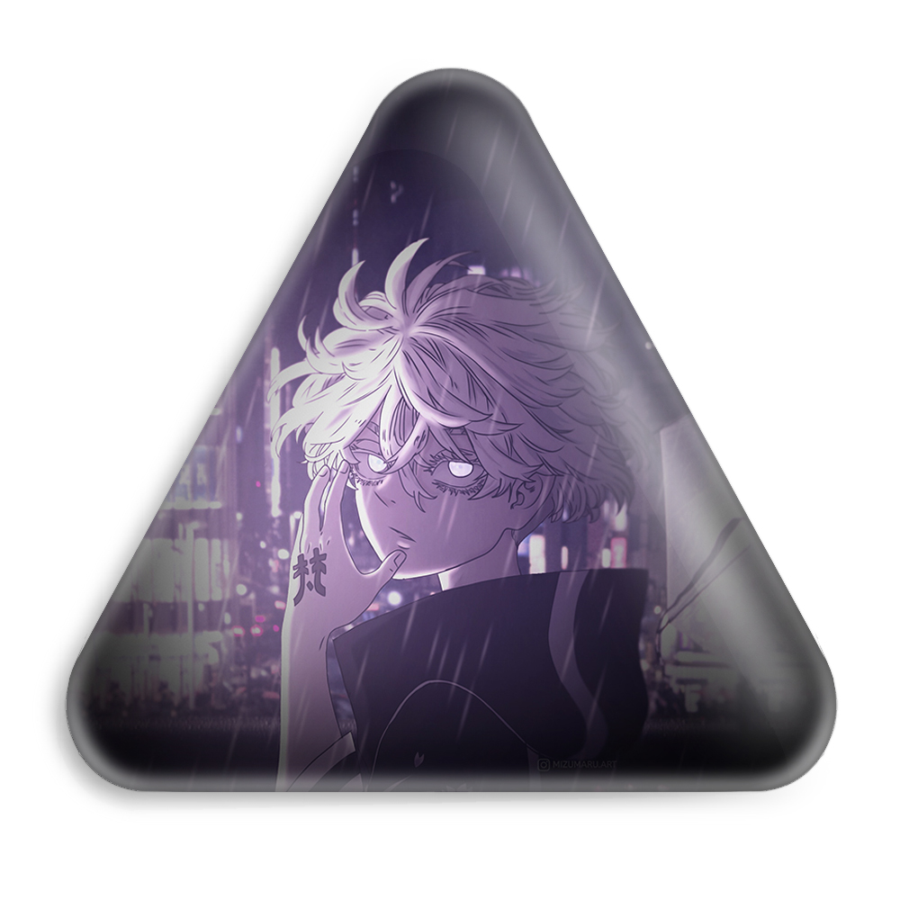 پیکسل خندالو طرح سنجو کاواراگی انیمه توکیو ریونجرز مدل مثلثی کد 11153