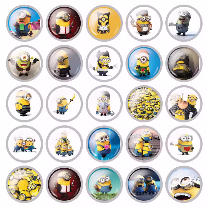 پیکسل مدل مینیون کد minion 03 مجموعه 25 عددی