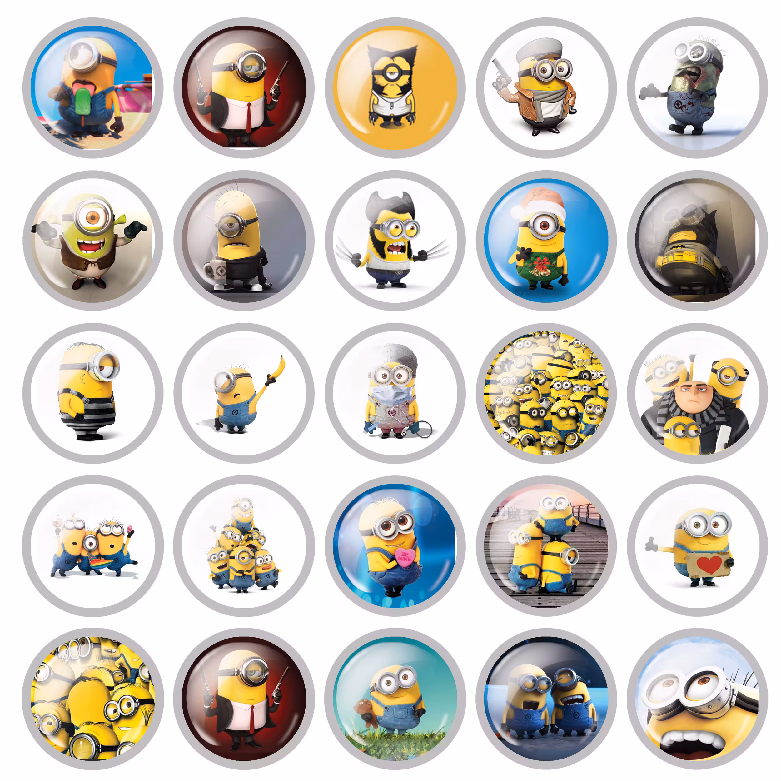 پیکسل مدل مینیون کد minion 03 مجموعه 25 عددی