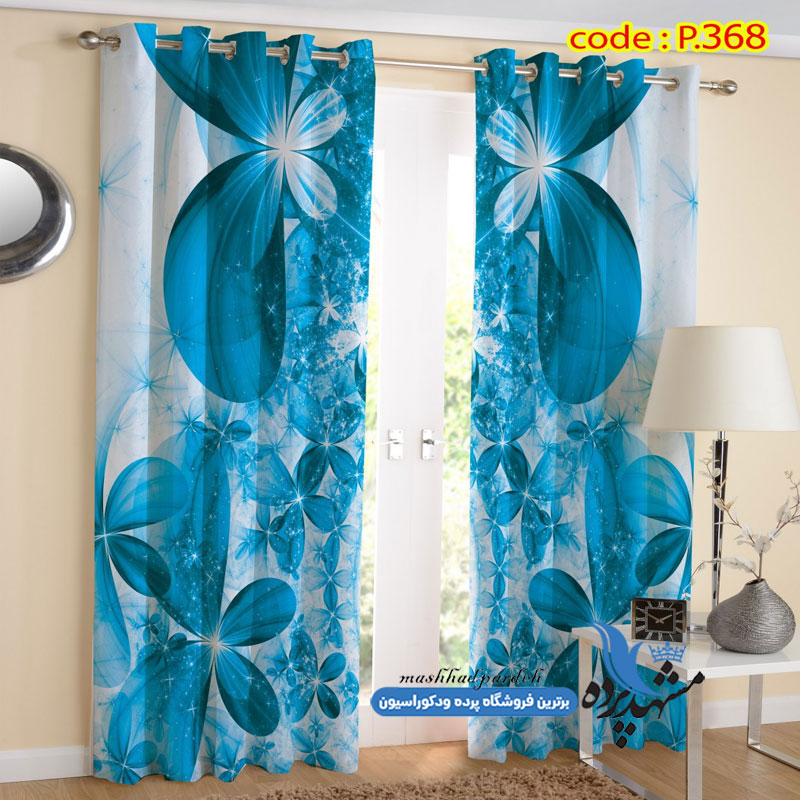 پرده پانچ گلدار طرح فتال کد p-368