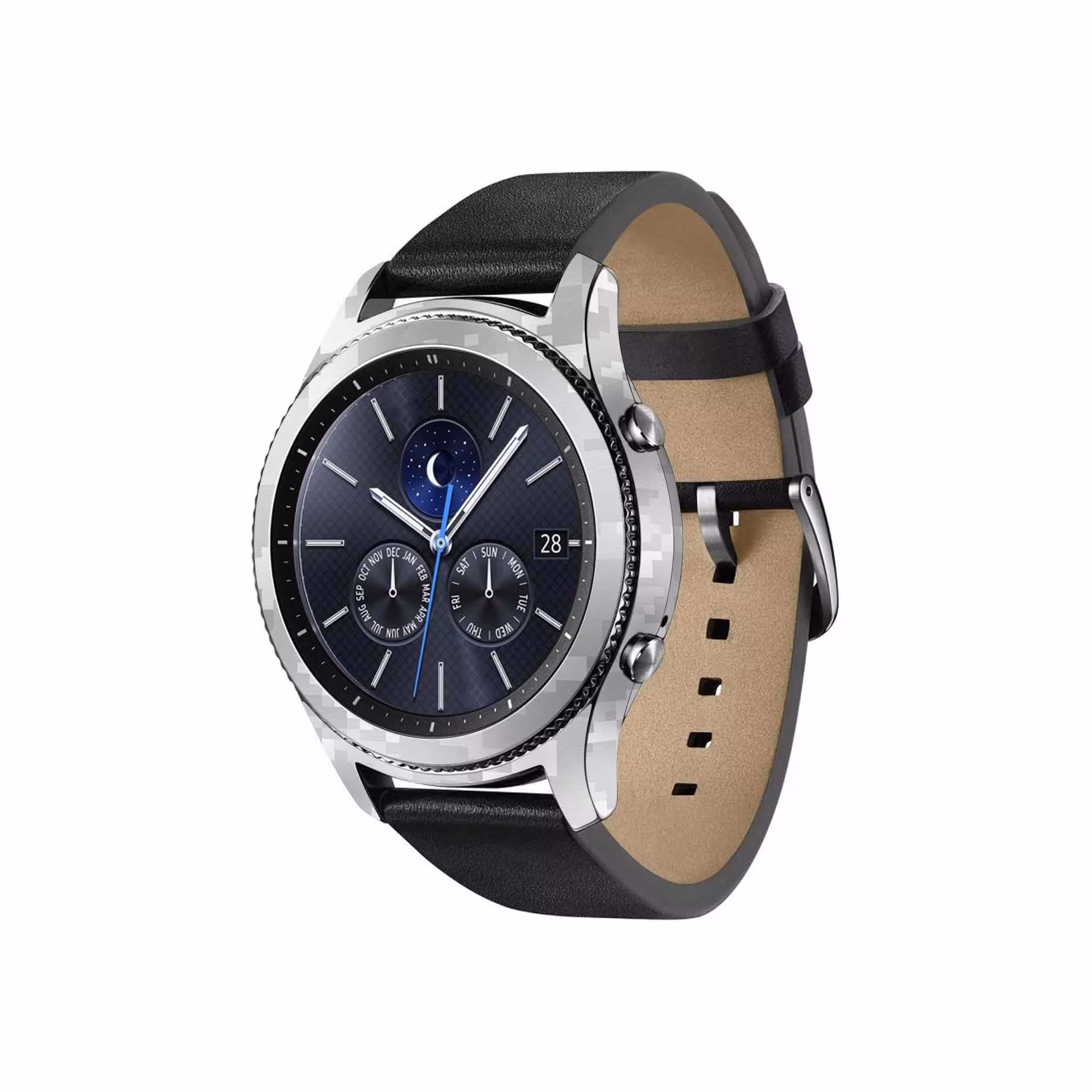 برچسب ماهوت طرح Army-Snow-Pixel مناسب برای ساعت هوشمند سامسونگ Galaxy Gear S3 Classic