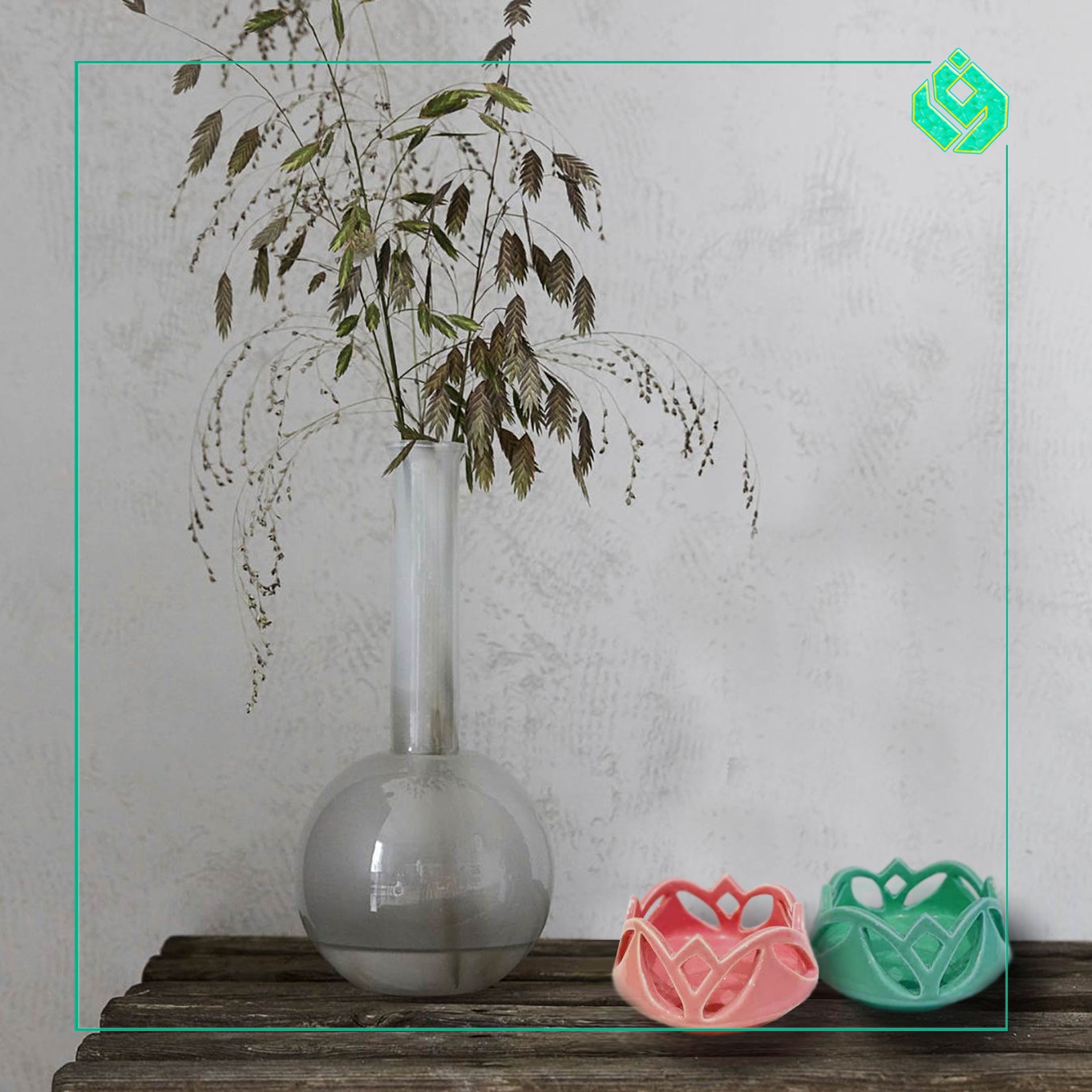 جا شمعی سرامیکی