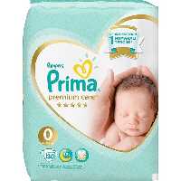 پوشک ضد حساسیت سایز 0 پریما پمپرز 30 عددی Prima