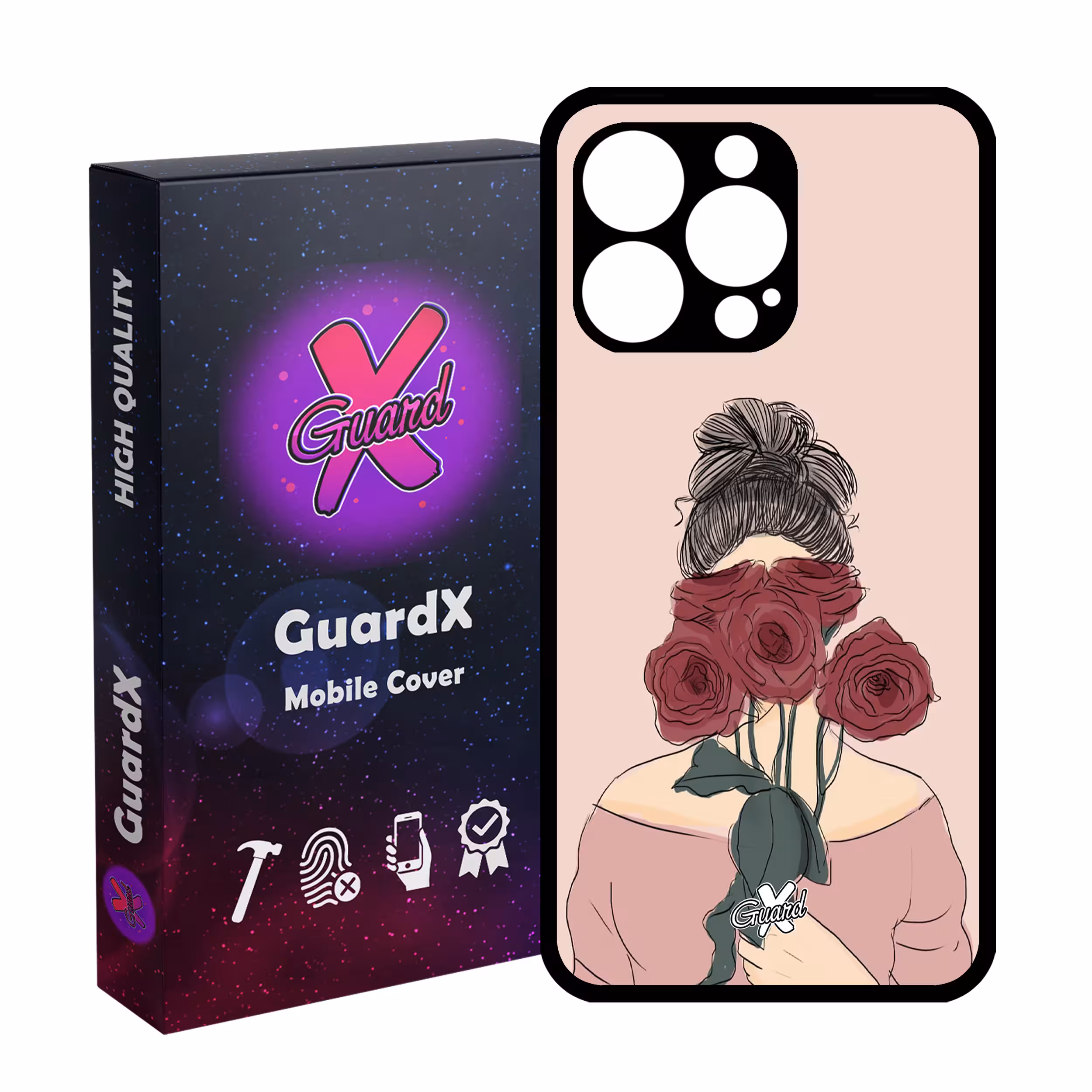 کاور گارد ایکس طرح دختر مدل Glass10284 مناسب برای گوشی موبایل اپل iPhone 13 Pro