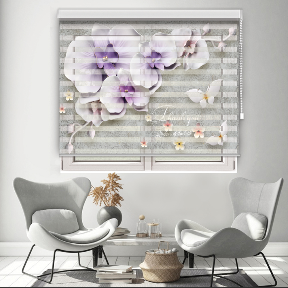 پرده زبرا مدل TD-45 سایز 200x180 سانتی متر