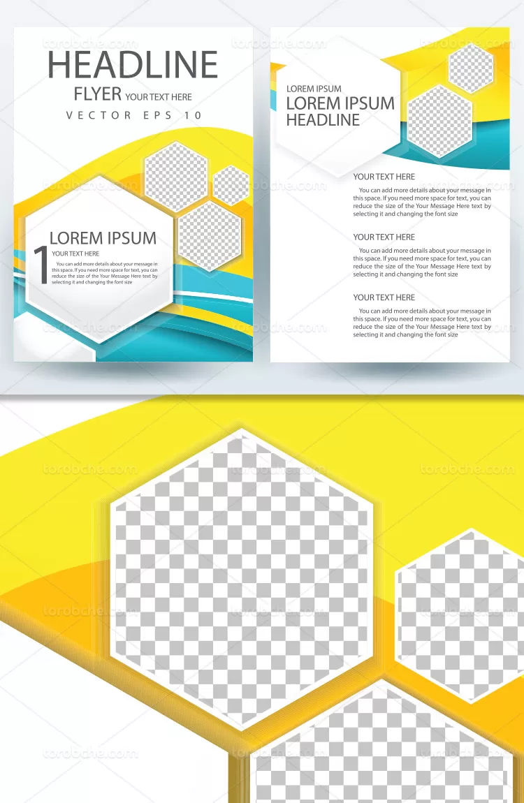 طرح بروشور کسب و کار خلاقانه | گرافیک با طعم تربچه