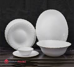 سرویس 26پارچه6 نفره ارکوپال لب طلا پیچ دینو