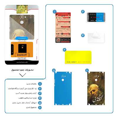 برچسب پوششی ماهوت مدل Dr-Mosadeq-FullSkin مناسب برای گوشی موبایل هوآویY7 Prime