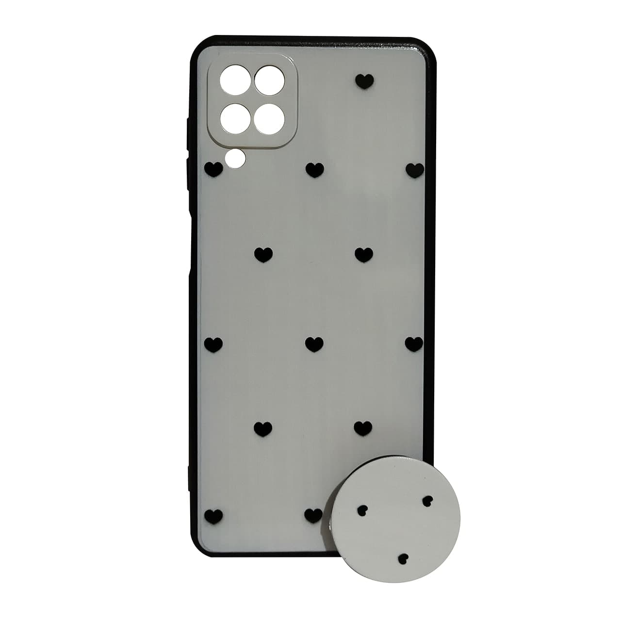 کاور کد 1759 مناسب برای گوشی موبایل سامسونگ Galaxy A12 به همراه پایه نگهدارنده