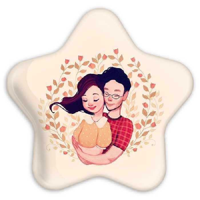 پیکسل خندالو طرح عاشقانه مدل ستاره ای کد 1894