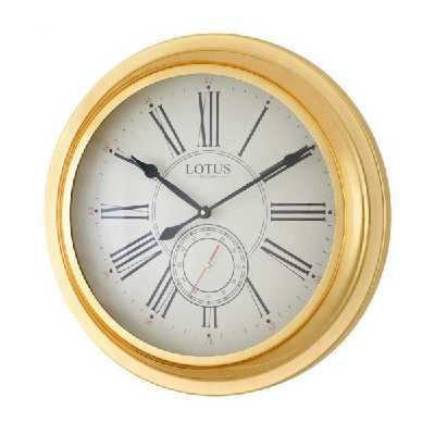 ساعت دیواری لوتوس مدل M-17021-FREMONT-GOLD