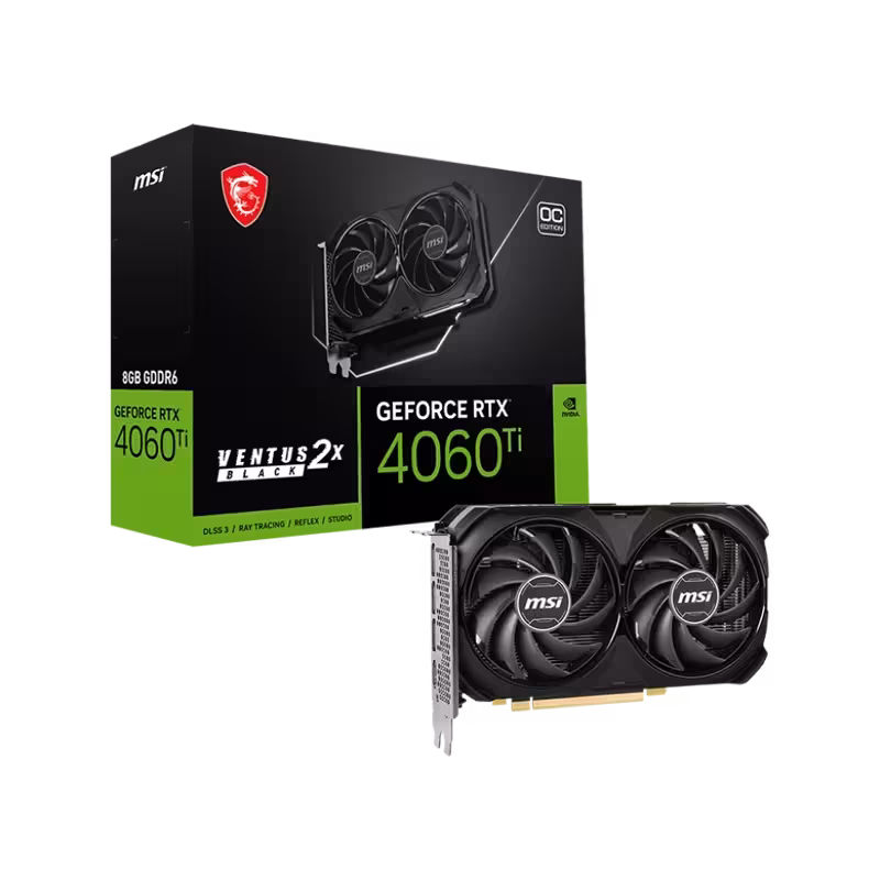 کارت گرافیک MSI RTX4060 Ti VENTUS 2X 8GB OC | قدرت بی‌نظیر