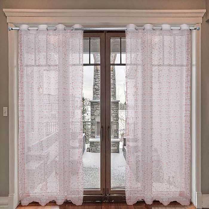 پرده نوین دکور سیاناو مدل شکوفه سایز 280 × 140 سانتی متر