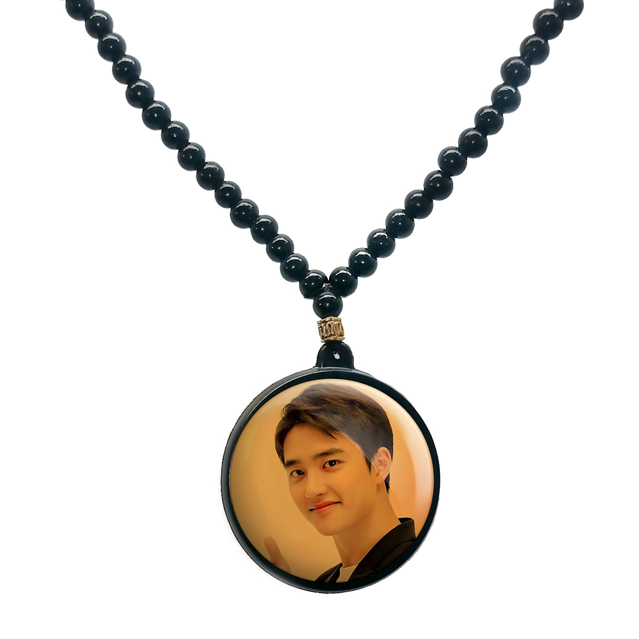 گردنبند پرمانه طرح exo کد pmd.13971 مدل دو طرفه