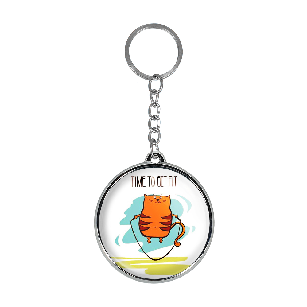 جاکلیدی خندالو طرح گربه مدل دوطرفه کد 51455146