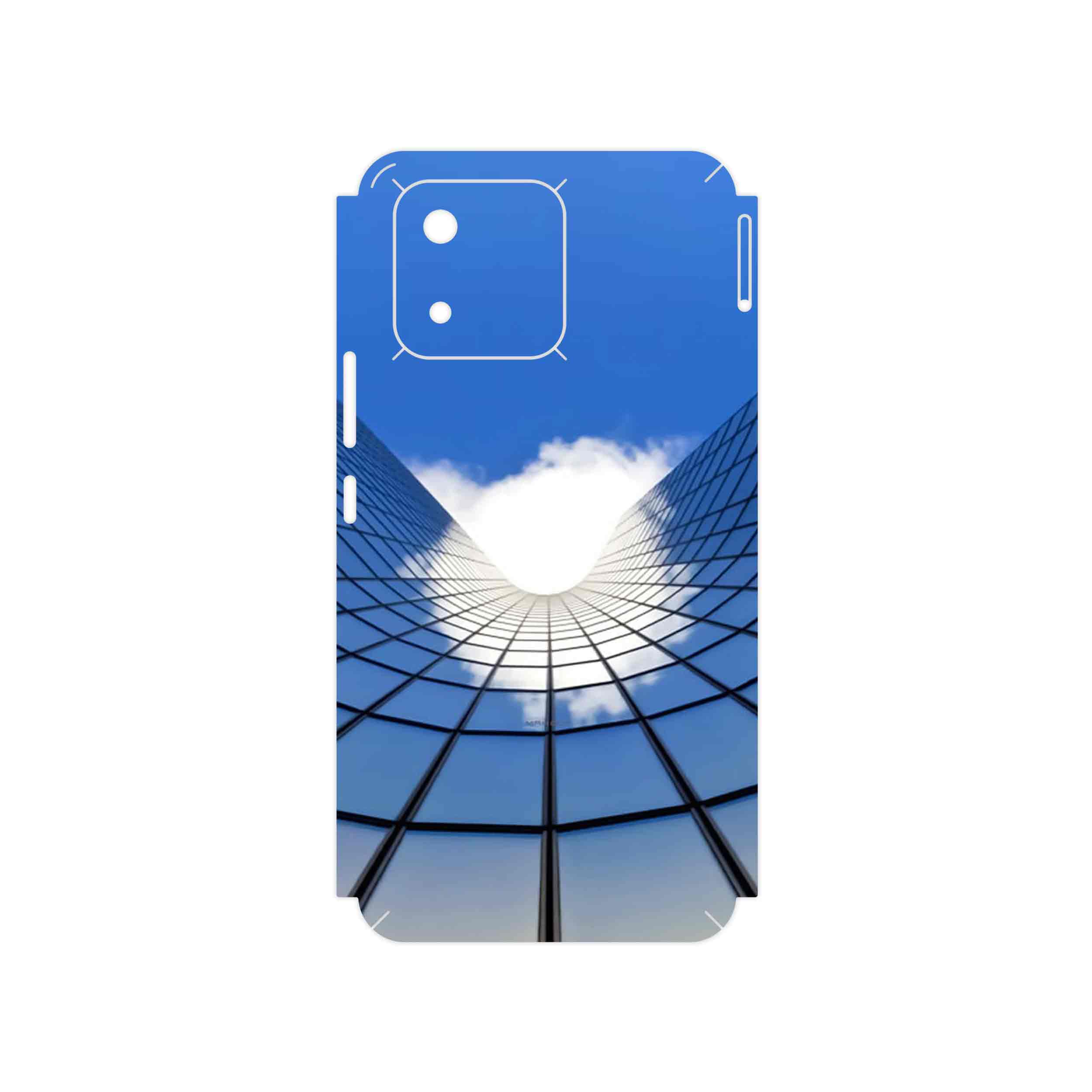 برچسب پوششی ماهوت مدل Glass skyscraper مناسب برای گوشی موبایل آنر X5