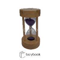 ساعت شنی / چوبی گرد / 5 دقیقه ای / کد 101586