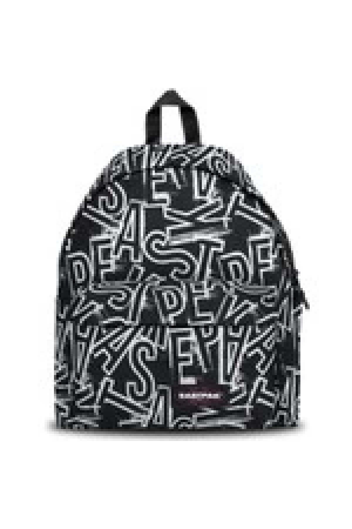 کیف مدرسه سفید مردانه و زنانه کوله پشتی سیاه PAK'R EP حروف Eastpak