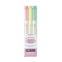 ماژیک علامت گذار دو سر زبرا مدل MILDLINER طرح Fluorescent Colors بسته 3 عددی