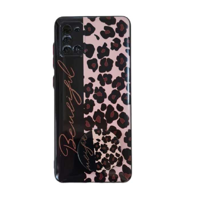 کاور طرح دخترانه کد 377 مناسب برای گوشی موبایل سامسونگ Galaxy A31 به همراه پاپ سوکت