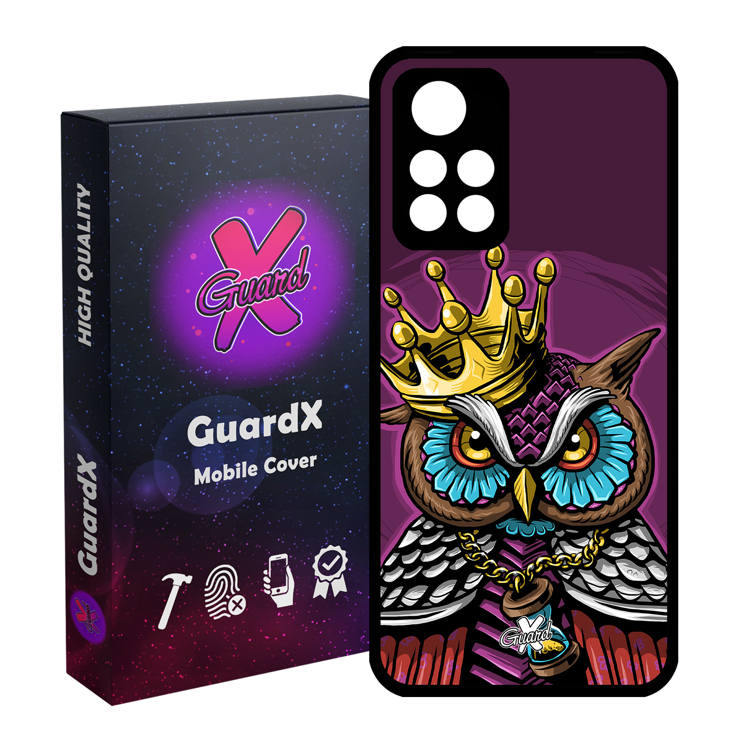 کاور گارد ایکس طرح Owl مدل Glass10081 مناسب برای گوشی موبایل شیائومی Poco M4 Pro 5G/Redmi Note 11T 5G/Redmi Note 11S 5G