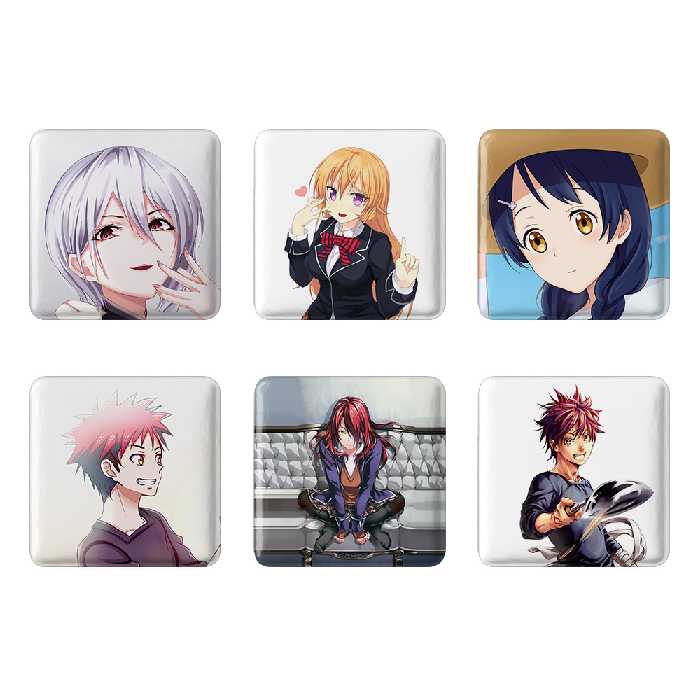 پیکسل خندالو مدل انیمه جنگ غذاها کد 920B مجموعه 6 عددی