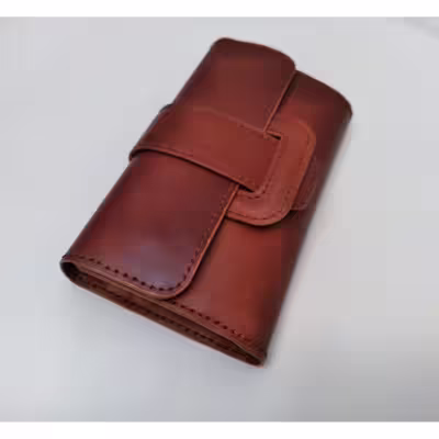 کیف پول چرمی دست دوز کد 0020
