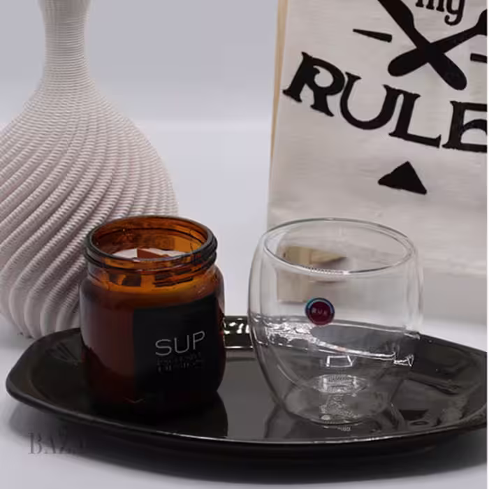 فنجان دو جداره بی دسته بی وی کی کد 315115 (دوعددی)