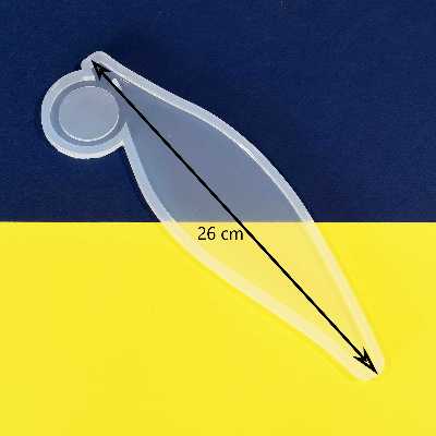 قالب رزین مدل جاعودی وشمع  طرح برگ