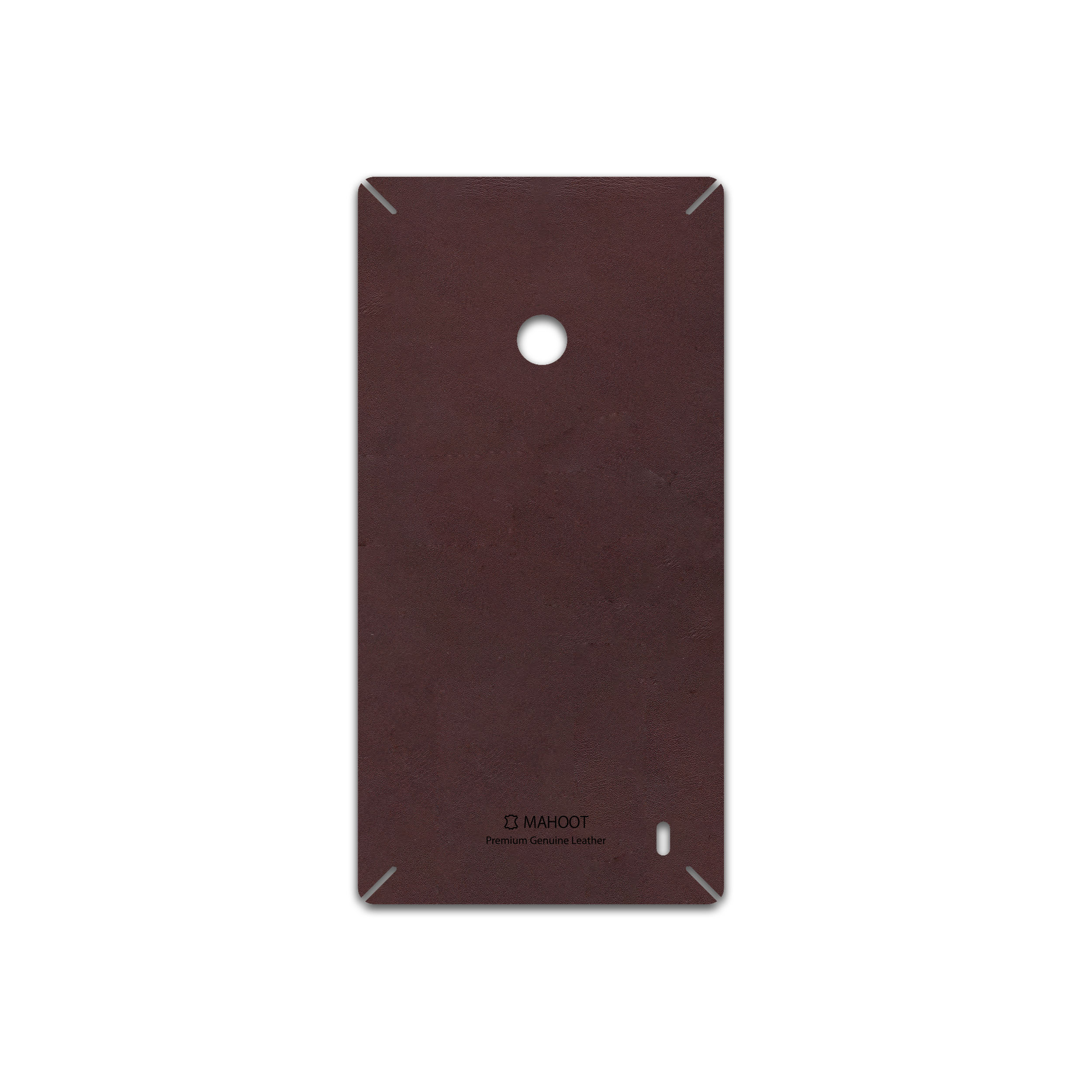 برچسب پوششی ماهوت مدل Matte-Dark-Brown-Leather مناسب برای گوشی موبایل نوکیا Lumia 520