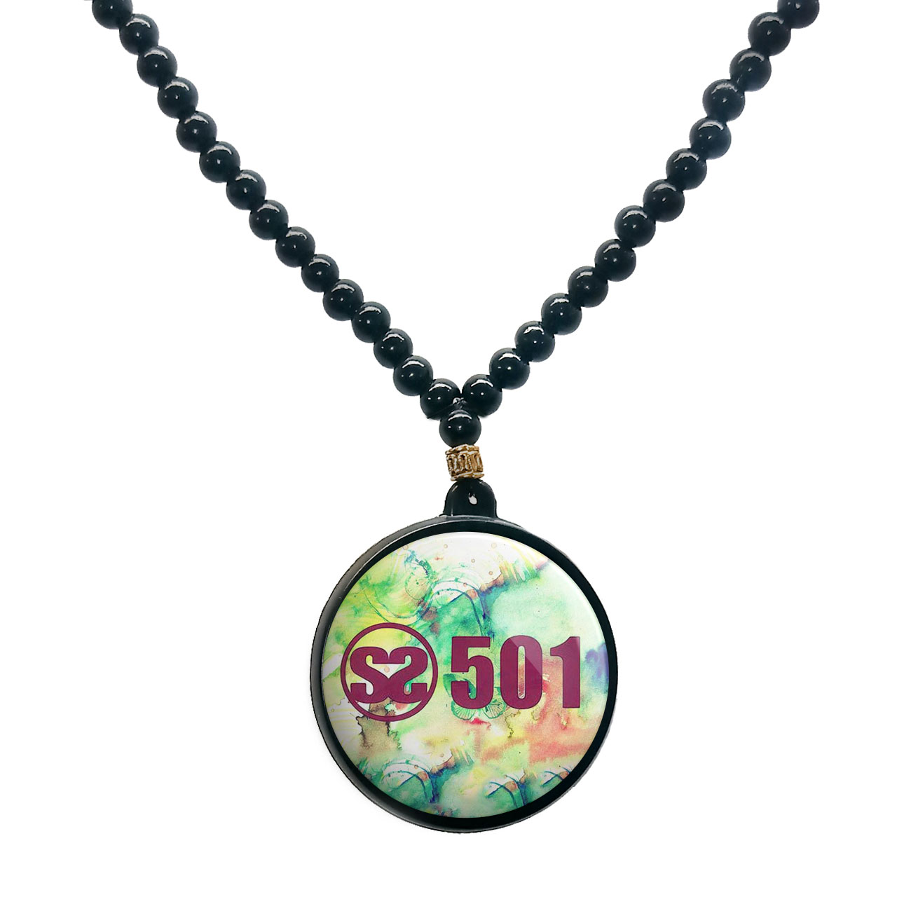 گردنبند پرمانه طرح ss501 کد pmd.2217 مدل دو طرفه