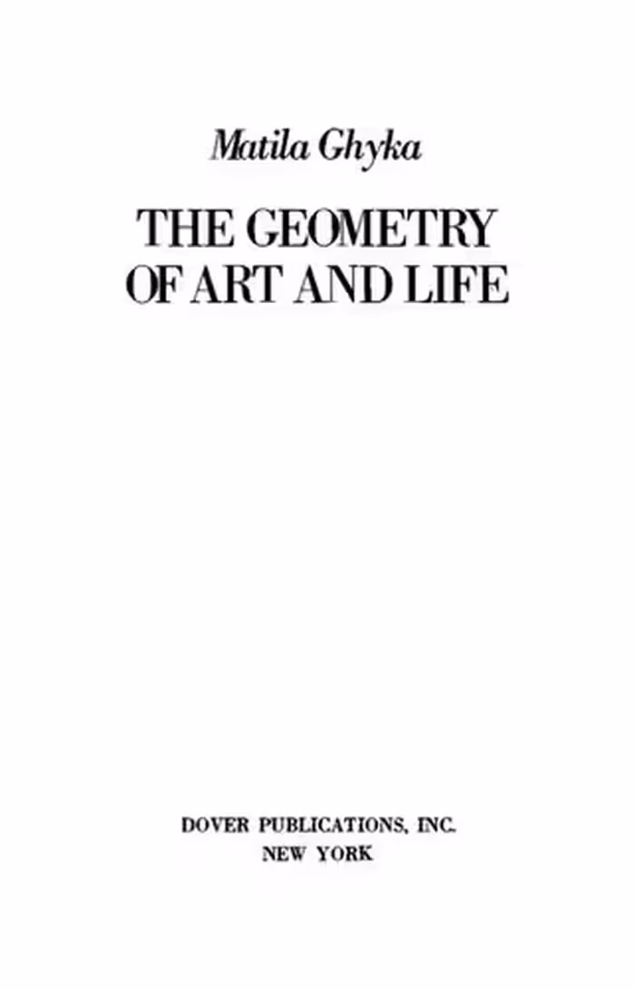 خرید و دانلود نسخه کامل کتاب The geometry of art and life