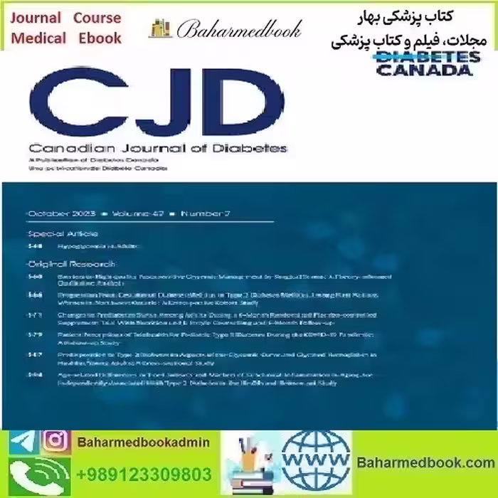 Canadian Journal of Diabetes Volume 47 Issue 1 to 4 2023
