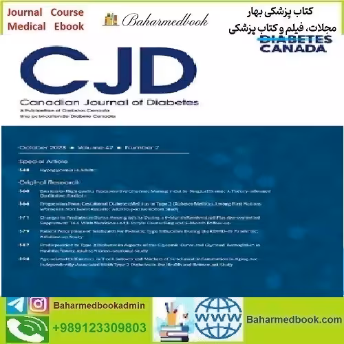 Canadian Journal of Diabetes Volume 47 Issue 1 to 4 2023