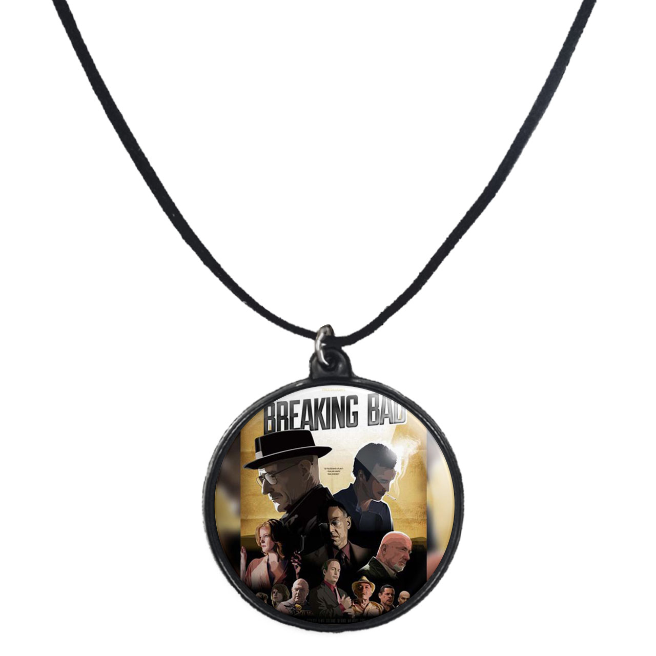 گردنبند پرمانه طرح بریکینگ بد کد pmb.7562 مدل دو طرفه