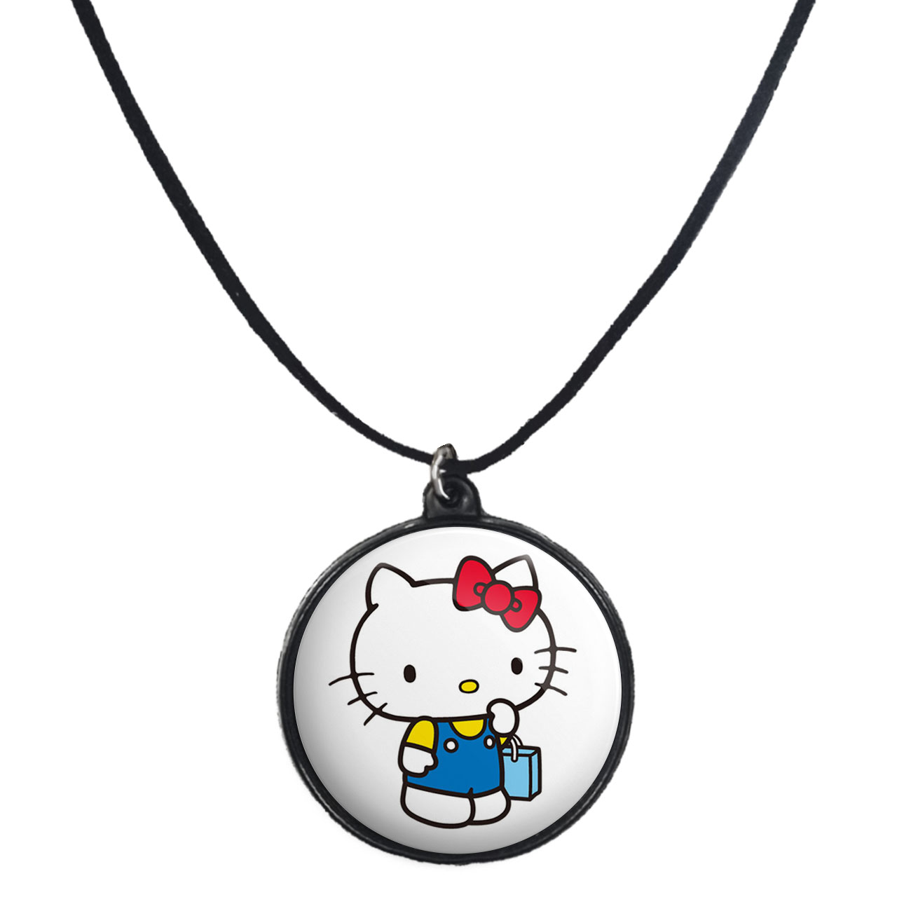 گردنبند پرمانه طرح Kitty کد pmb.27289مدل دو طرفه