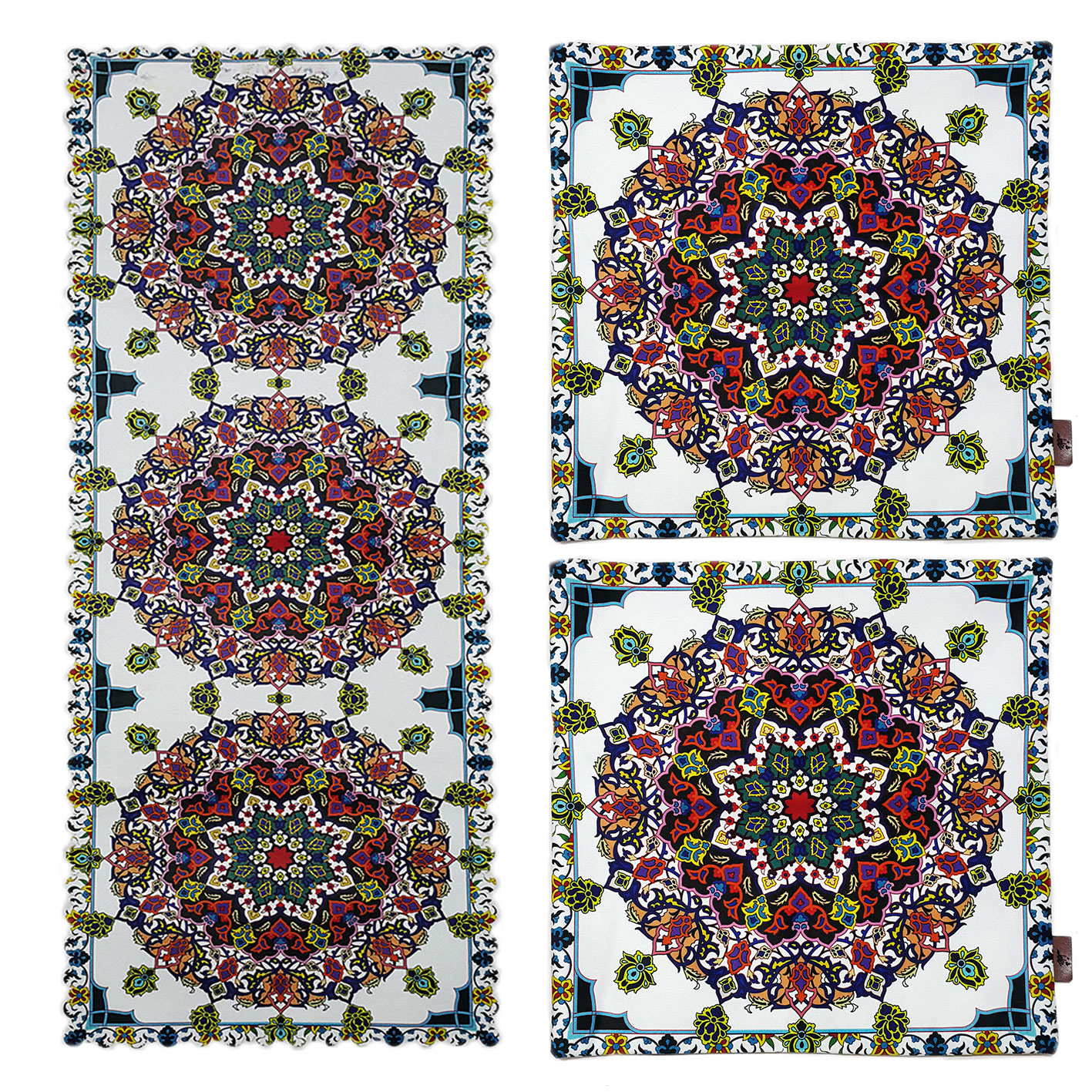 رومیزی کد 71526 به همراه کوسن